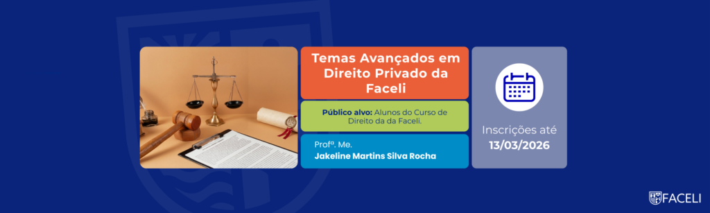 Inscrições Abertas para Participação dos Alunos do Curso de Direito da Faceli no Grupo de Pesquisa 